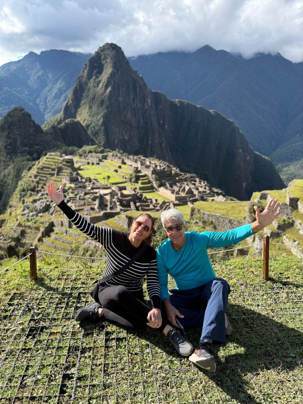 Alexandre e Isabela durante a viagem ao Peru organizada pela Adventure Weekend.